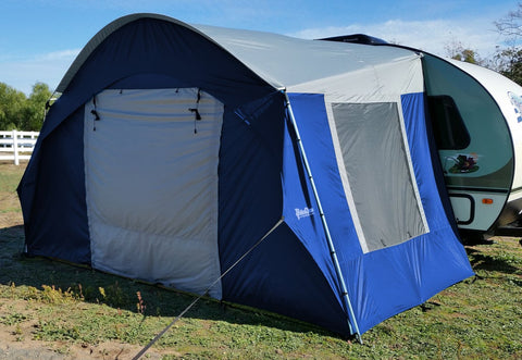 RPod Side Tent | R Pod Tent Silver Trim/Blue Accent