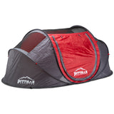pittman outdoors pop up ground tent-window closed