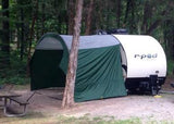 R POD Trailer Side Awning - Forest Green Trim
