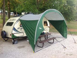 R POD Side Awning - Silver/Blue Trim