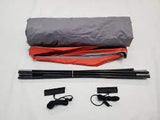 Nucamp T@B 320 Teardrop Trailer Visor Silver/Sunset Red Trim pack size