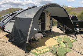 NuCamp T@B Trailer awning 400 Silver/Black Trim