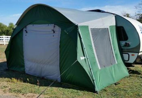RPod Tent Silver Forest Green Trim