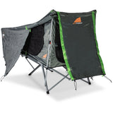 Oztent Bunker Lite with rolled up on side 