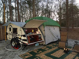 PahaQue 10x10 Screen Room Tent Mounted with Flaps Shut