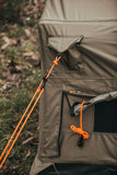 oztent 1 person swag tent-side view guy rope