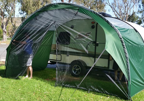 Nucamp T@B 320 Teardrop Trailer Awning Front Mesh Wall Accessory