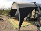 NuCamp T@B Trailer Awning 400 Silver/Black Trim - Side View