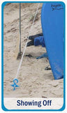 Bluescrew Large Sand Anchor for a Tarp at the Beach