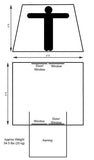 Kodiak Flexbow Canvas Tent 9x8 Deluxe - Dimensions 