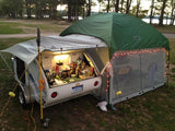PahaQue 10x10 Screen Room Mounted to Teardrop