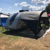 Little Guy Mini Max Teardrop Trailer Awning Silver/Black Trim