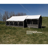 Kodiak Canvas Lodge Tent - Attached Enclosed Awning