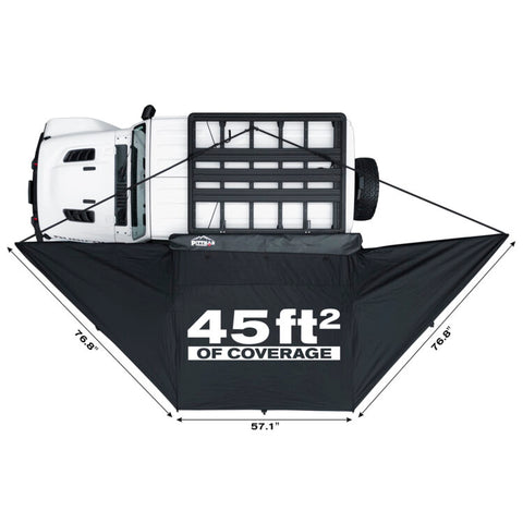 Pittman Outdoors 45ft2 180 Degree Overlanding Side Awning with Built-in LED Lighting