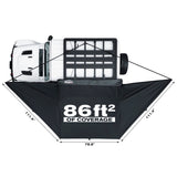 Pittman Outdoors 86ft2 180 Degree Overlanding Side Awning with Built-in LED Lighting
