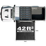 Pittman Outdoors 2.0M Easy Open Overlanding Side Awning with Gas Strut Assistance with Built-in LED Lighting