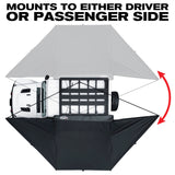 Pittman Outdoors 86ft2 180 Degree Overlanding Side Awning with Built-in LED Lighting