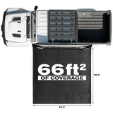 Pittman Outdoors 2.5M Easy Open Overlanding Side Awning with Gas Strut Assistance with Built-in LED Lighting