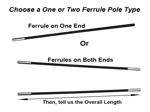 12.7mm Diameter Single Section Fiberglass Pole for Tents and Awnings