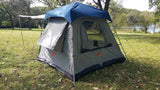 Oxley 5 Lite Tent - Rear Window Flap Rolled Open