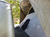 Kodiak Canvas Mid Sized & Compact Truck Tent-View Zippered Screens between