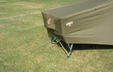Oztent Bunker Pro Tent Cot - Front Flap Open