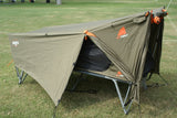 Oztent Bunker Pro Tent Cot - 1/2 Vestibule Out