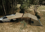 Oztent RV5 Tent Connected to Foxwing Awning