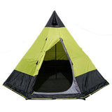 Malamoo Teepee 6 Person Tent-Solid Door Open