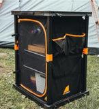 Oztent Campers Cupboard 3 Level Shelves and Side Pouches