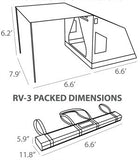 Oztent RV 3 Tent - Dimensions