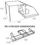 Oztent RV 4 Tent - Dimensions