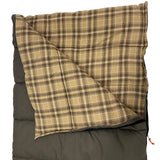 Kodiak Canvas +30° Rectangle Canvas Sleeping Bag - Flannel