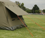 Oztent RV3 with Rear Awning Guyed Out